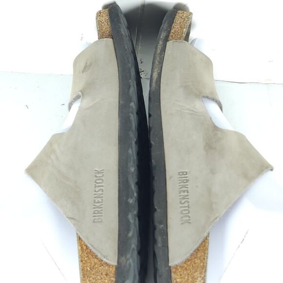 BIRKENSTOCK Women's Arizona Big Buckle US7 EU38 Gray Nubuck Slide Sandals Shoes - Picture 15 of 16